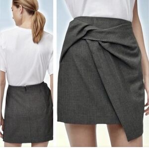 BABATON ARITZIA PLAID GRAY JETHRO SKIRT SIZE 4